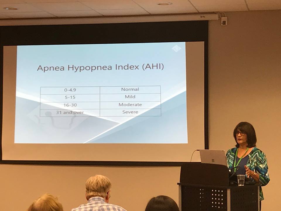 Dr. Krish presenting on Sleep Apnea